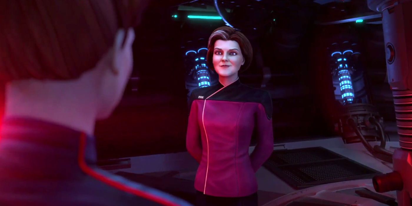 Admiral Janeway meets Hologram