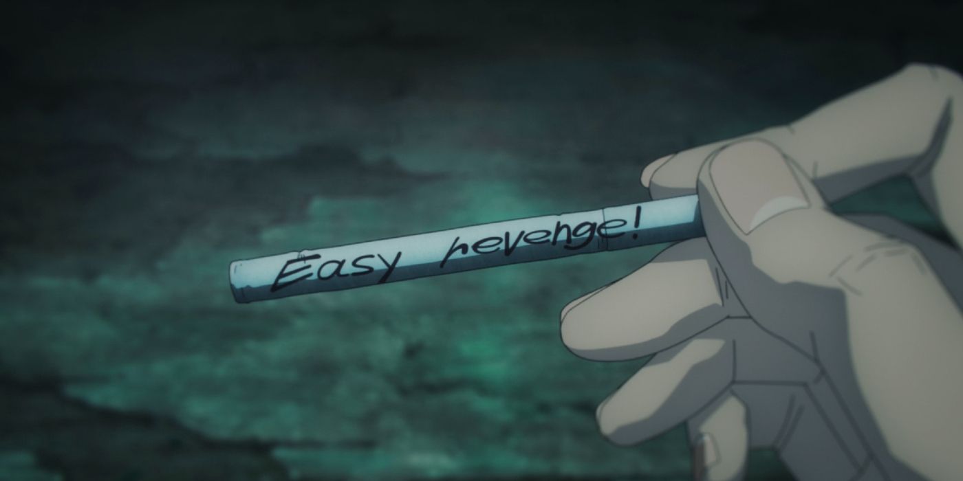 Aki leva a vingança fácil!  cigarro do Ghost Devil de Himeno em Chainsaw Man episódio 12