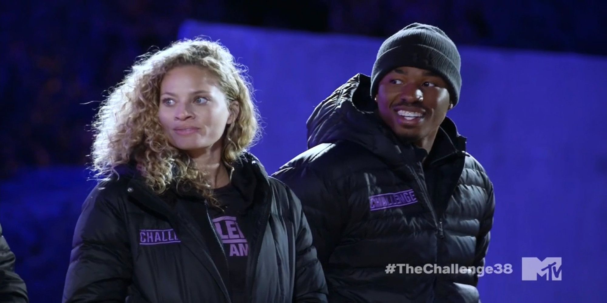 Amber and Chauncey on The Challenge: Ride or Dies.