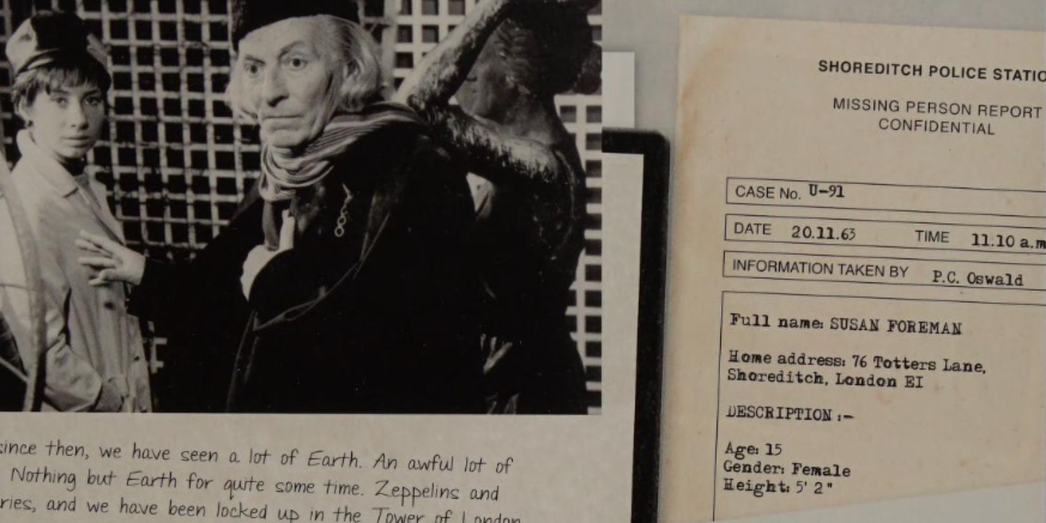 An image of Susan&rsquo;s Missing Person report in The Doctor: His Lives and His Times