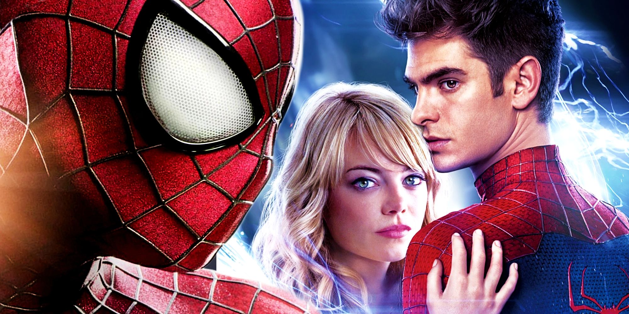 أندرو جارفيلد وإيما ستون في دور بيتر باركر وجوين ستايسي في فيلم The Amazing Spider-Man 2 (1)