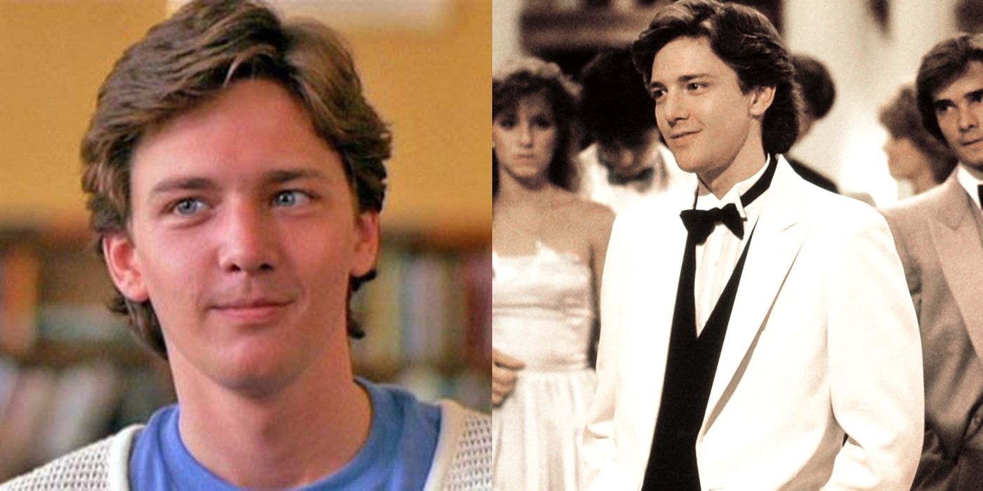Split image of Andrew McCarthy in St. Elmo's Fire and Pretty in Pink