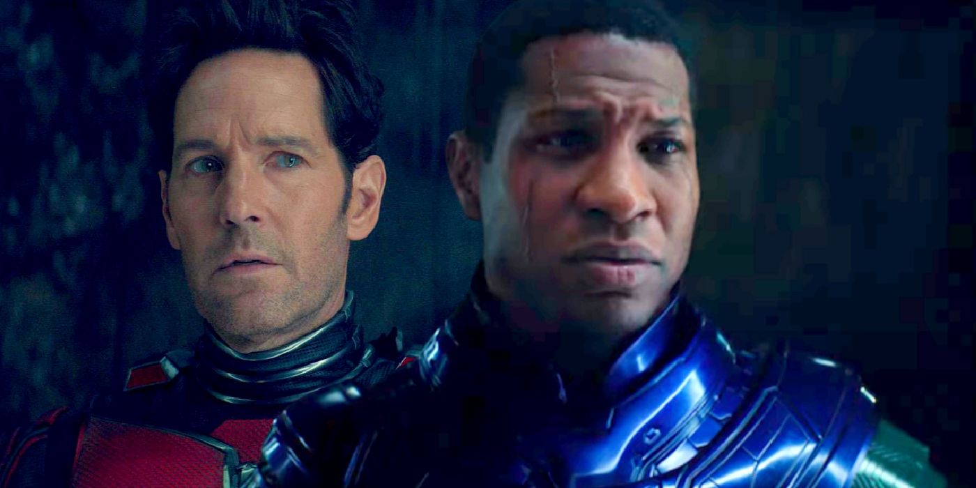 Imagem personalizada de Paul Rudd e Jonathan Majors em Homem-Formiga e a Vespa: Quantumania.