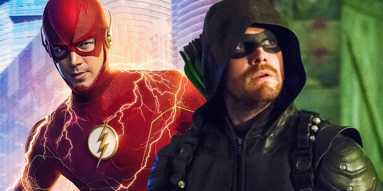 Arrowverse The Flash Grant Gustin Arqueiro Verde Stephen Amell