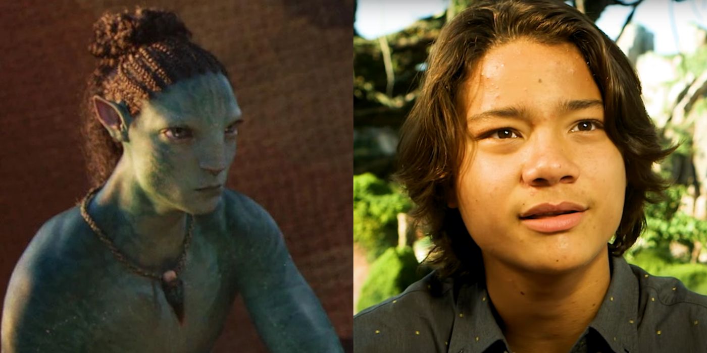 Split image of Aonung in Avatar: The Way of Water and Filip Geljo