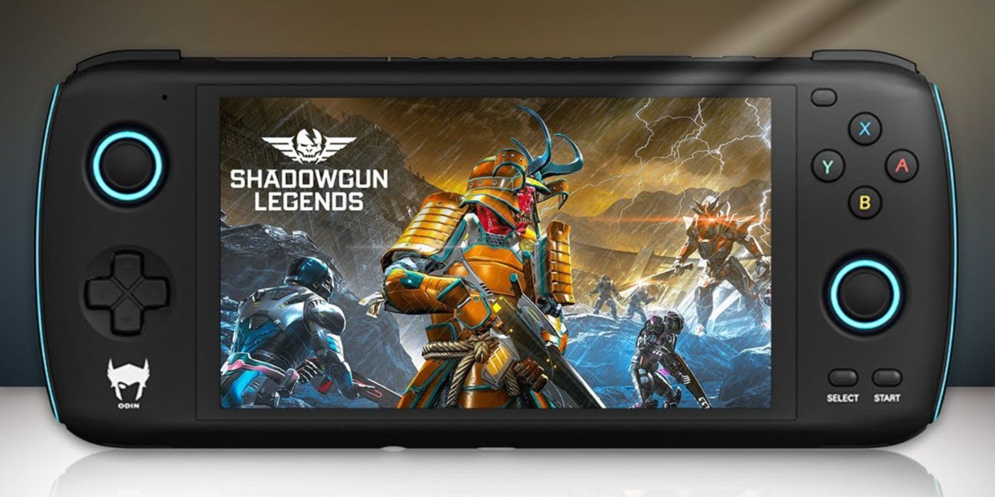 Promo image of the AYN Odin running Shadowgun Legends.