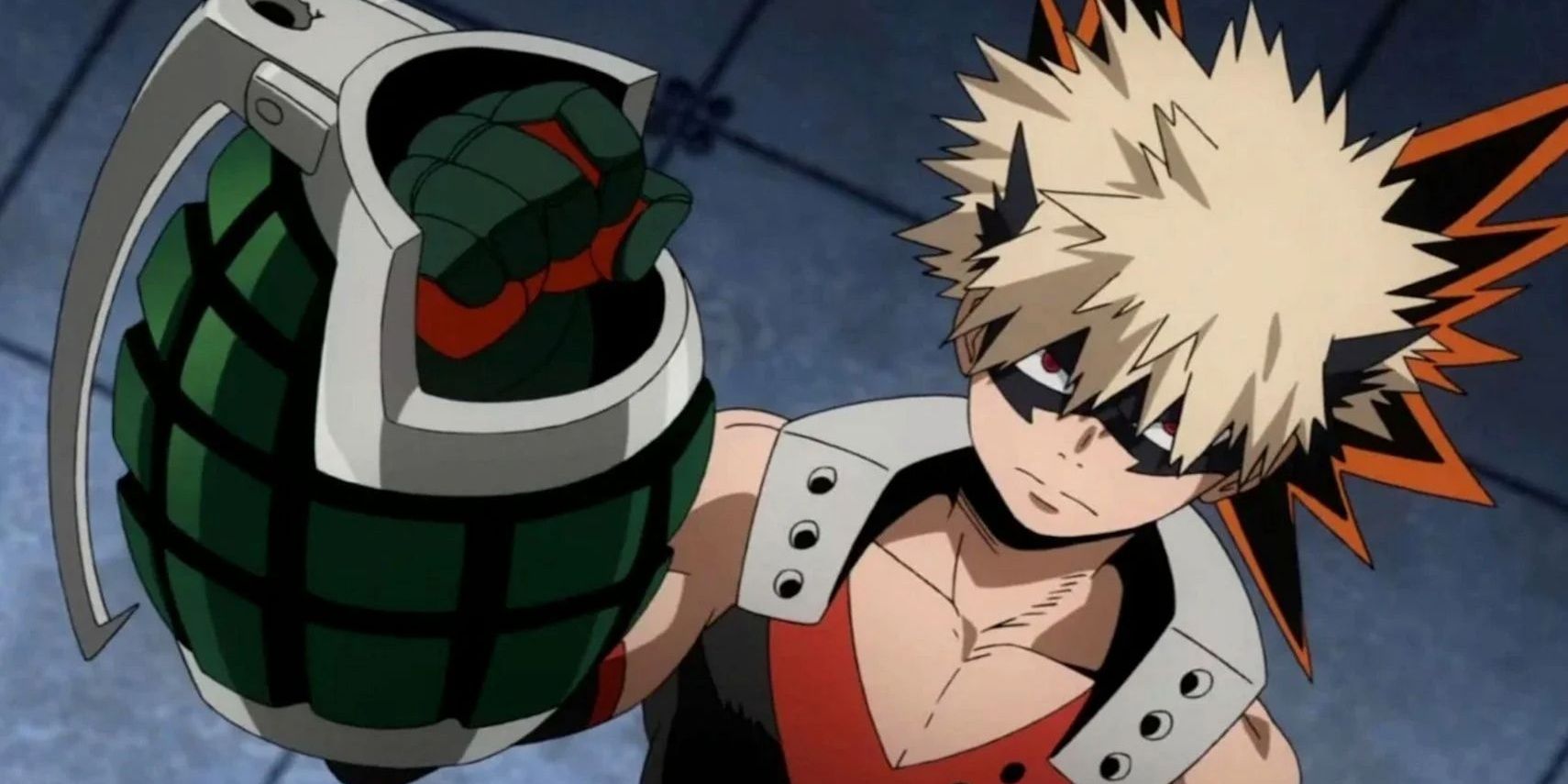 Bakugo clenching his fist in My Hero Academia