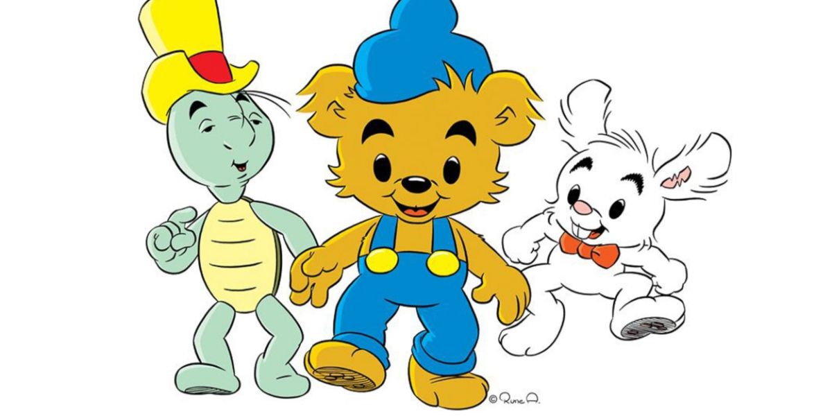 Bamse and his friends from the comic strip Bamse The World's Strongest Bear