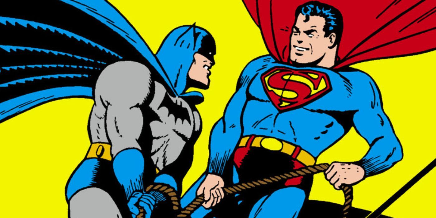 Batman and Superman Opposite DC Comics