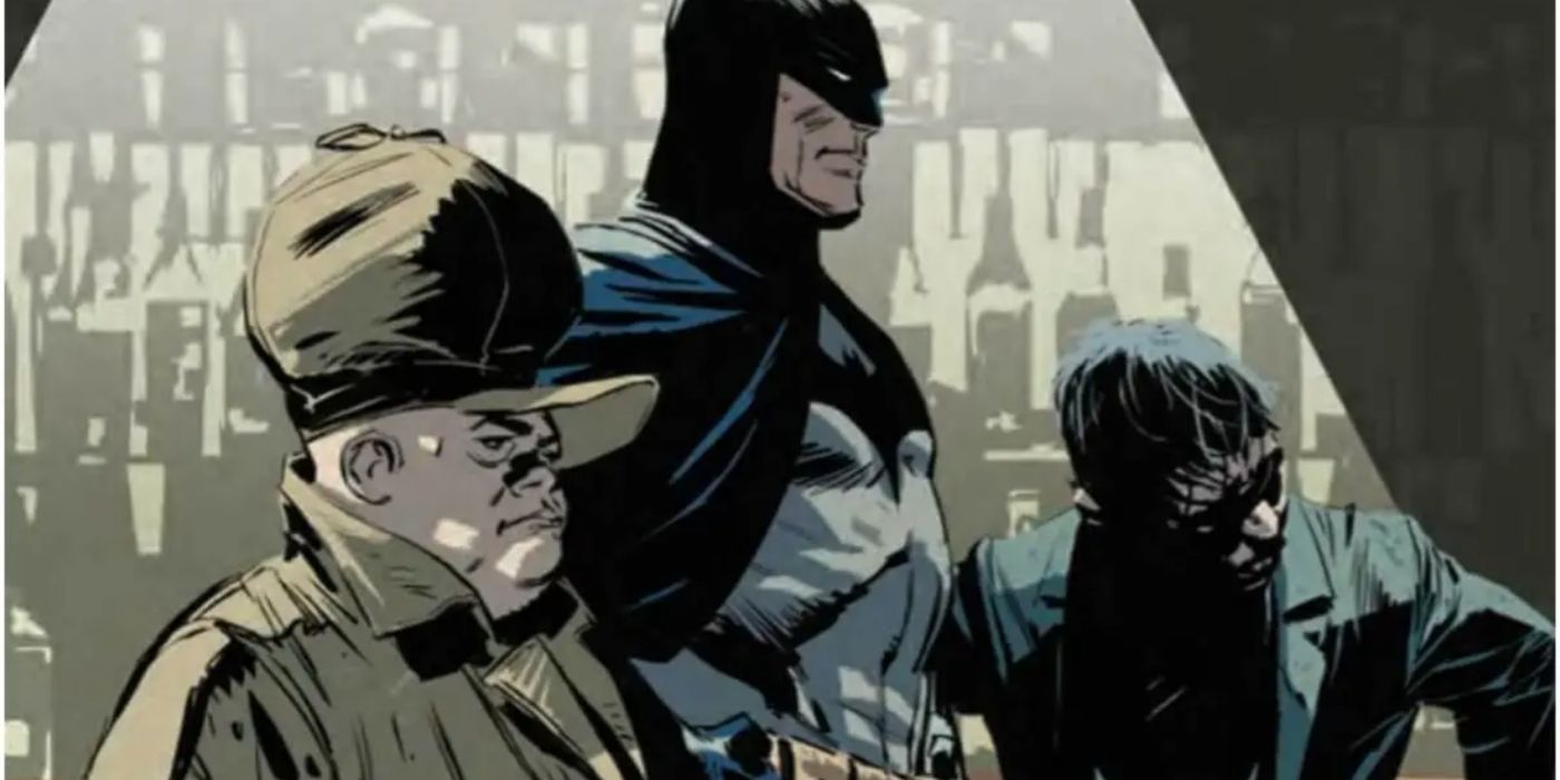 Batman with Elmer Fudd in DC Comics.
