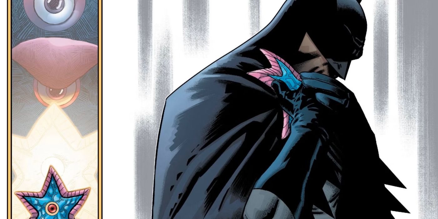 Batman and Jarro having a tender moment in the comics.