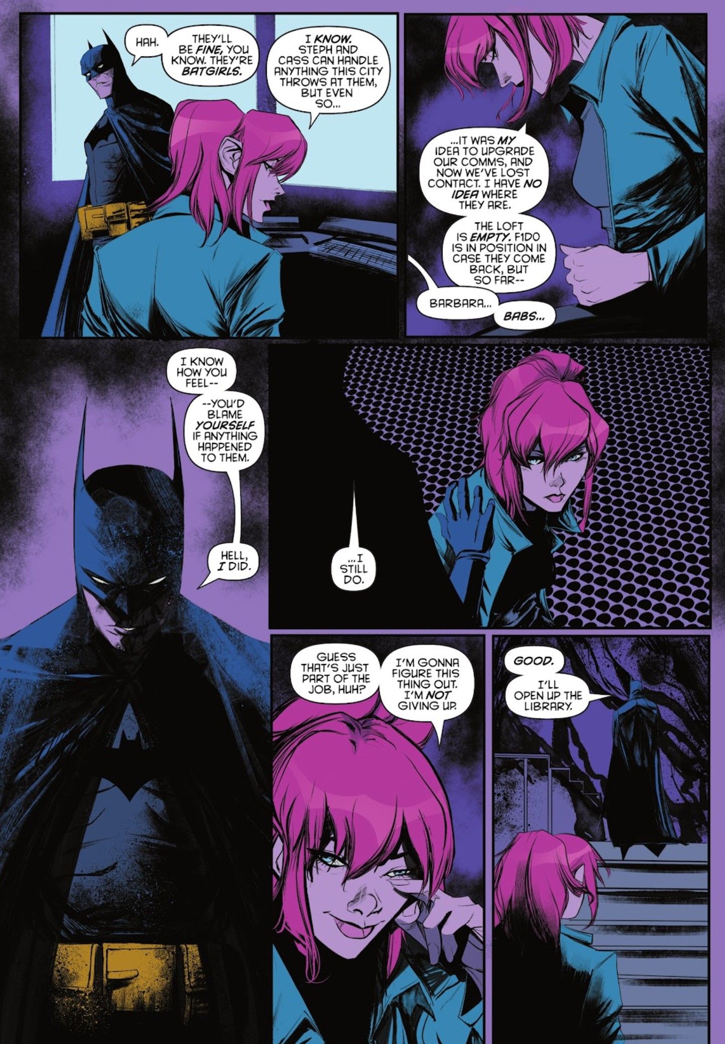 Batman fala com Barbara Gordon sobre o legado da Batgirl