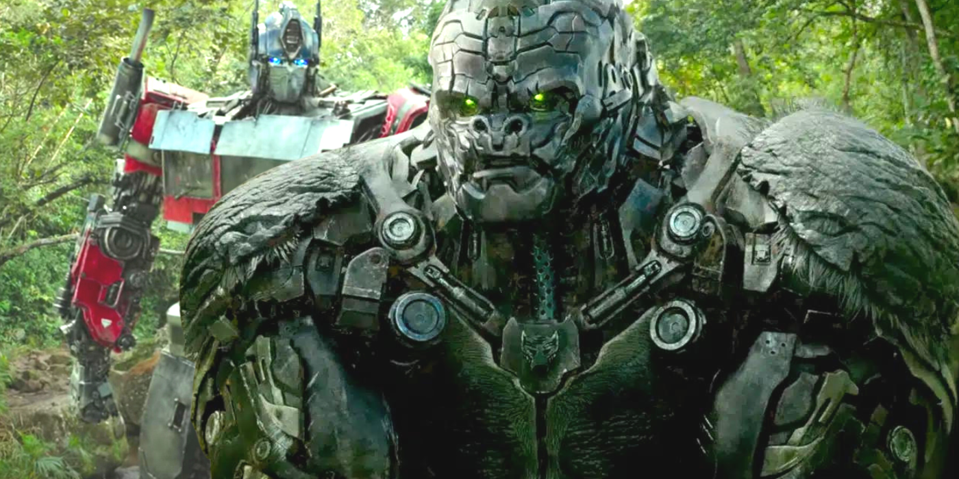 Optimus Prime and Optimus Primal from Transformers: Rise of the Beasts trailer