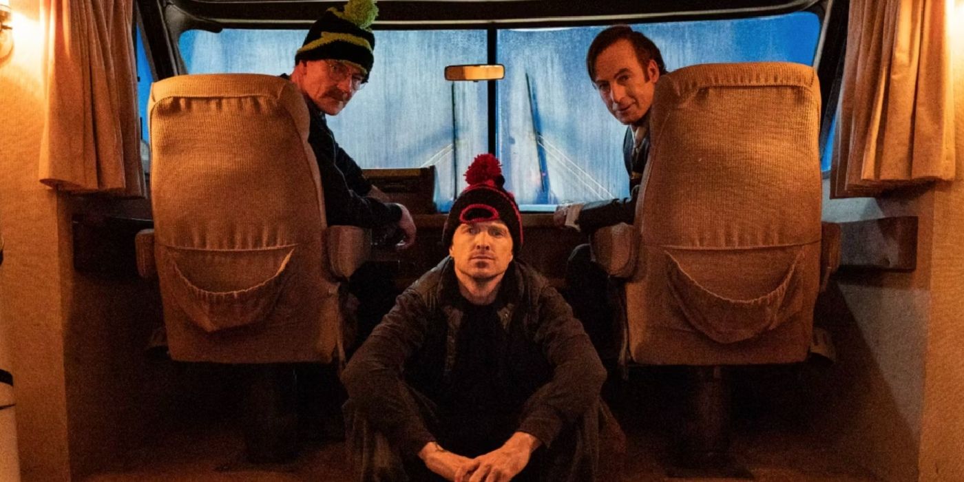 Walt Jesse and Saul in an RV in Better Call Saul.