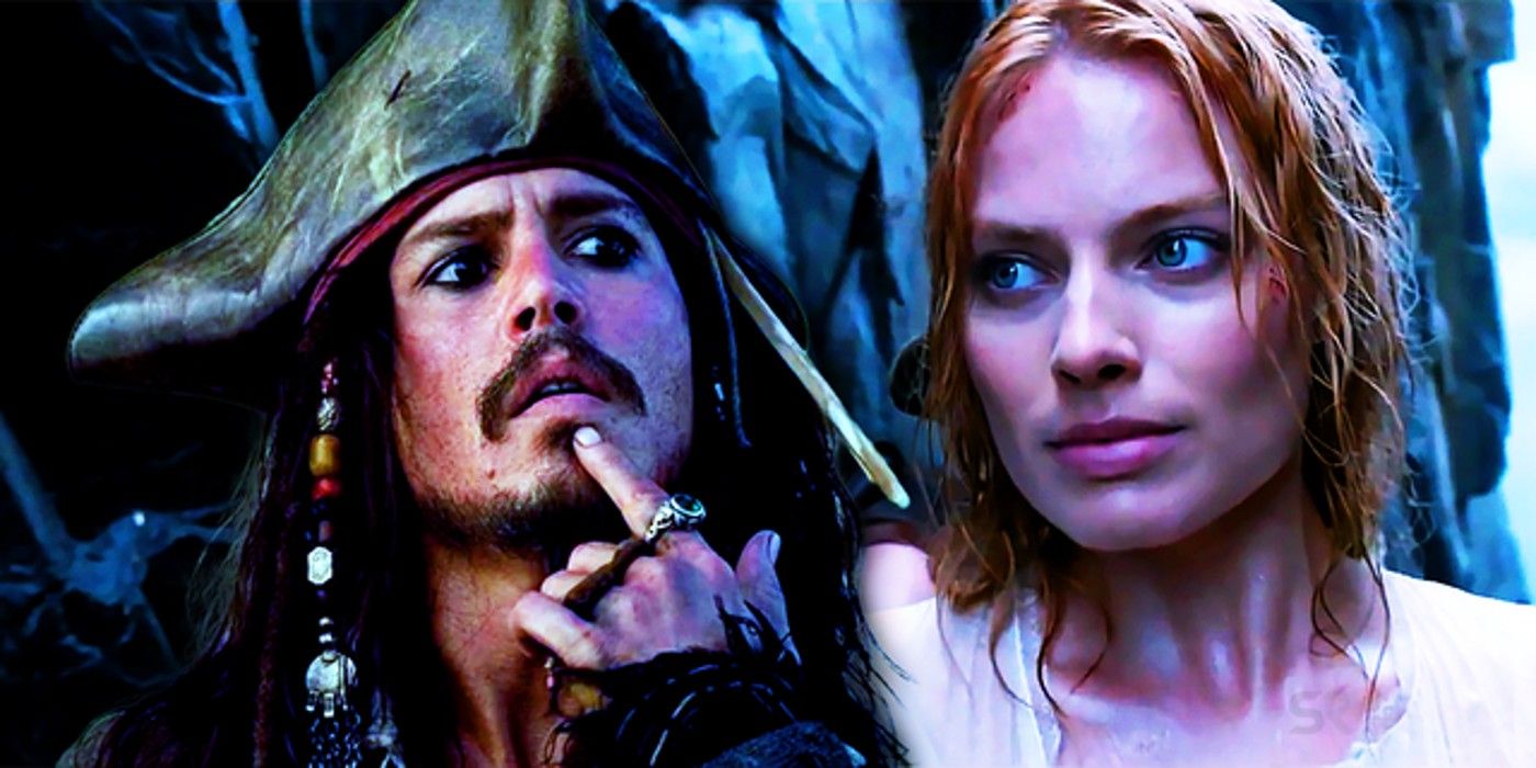 Johnny Depp in Pirates of the Carribbean 6 beside Margot Robbie