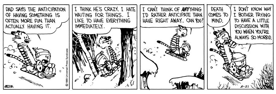 Calvin e Hobbes 21 de fevereiro de 1989