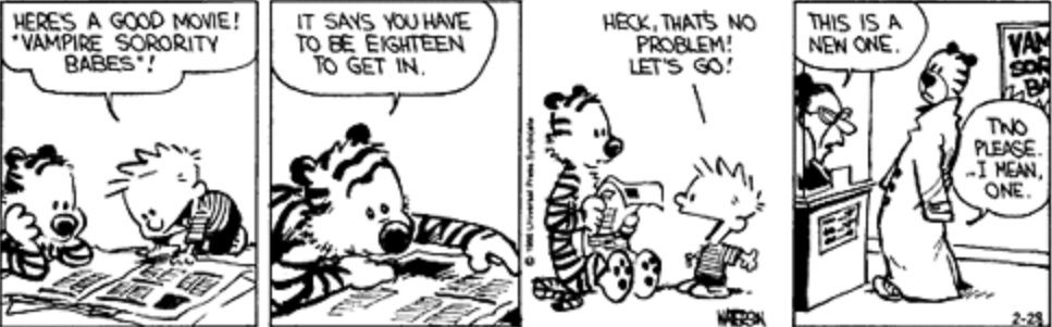 Calvin and Hobbes February 27 1986