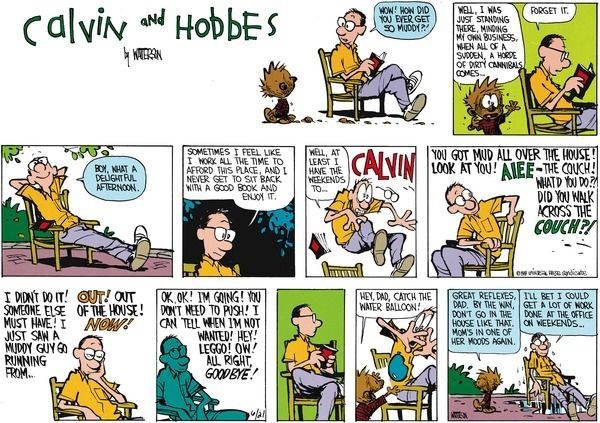 Calvin e Hobbes 31 de julho de 1988