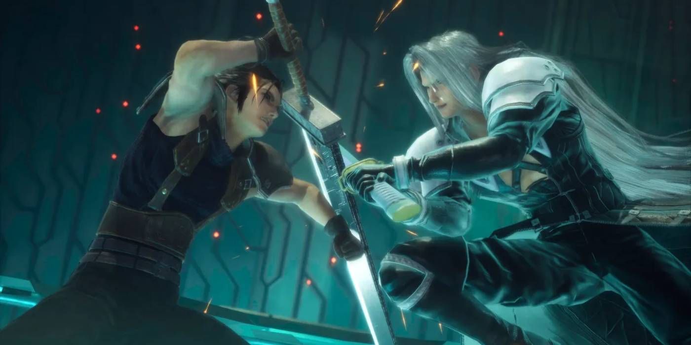 Crisis Core: Final Fantasy 7 Reunion Zack Fighting Sephiroth Vers la fin de l'histoire du jeu