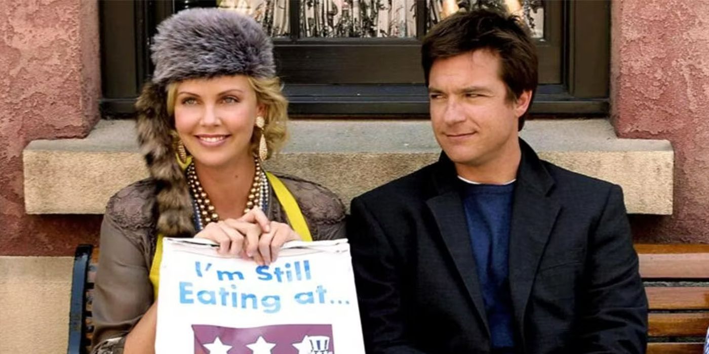 Charlize Theron and Jason Bateman in Arrested Development