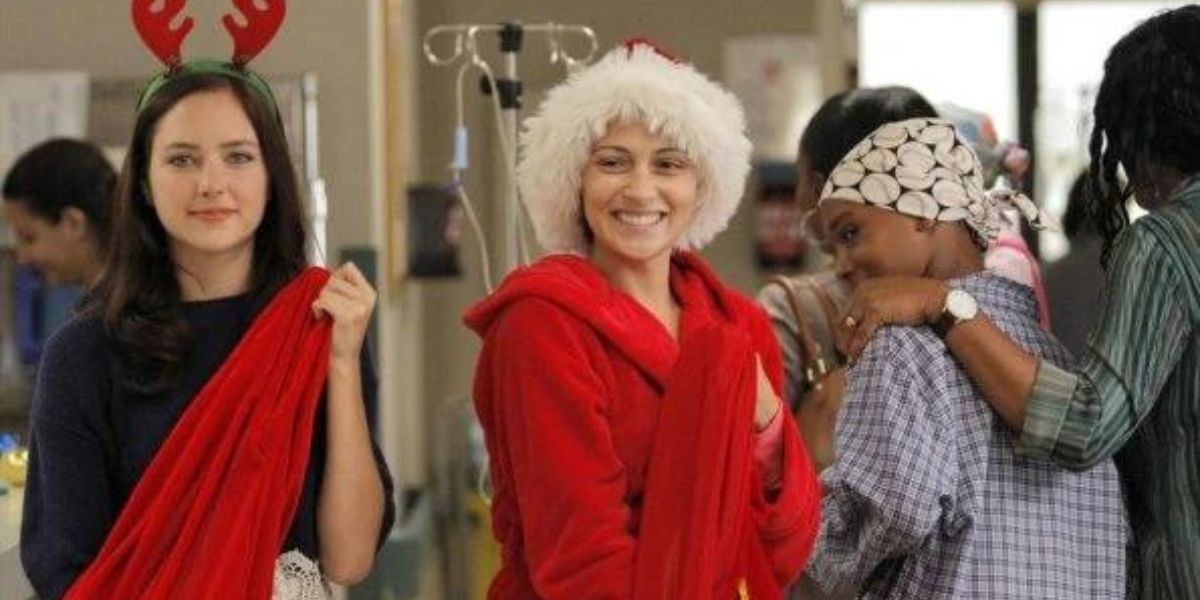 April celebrating Christmas at the hospital in Chasing Life