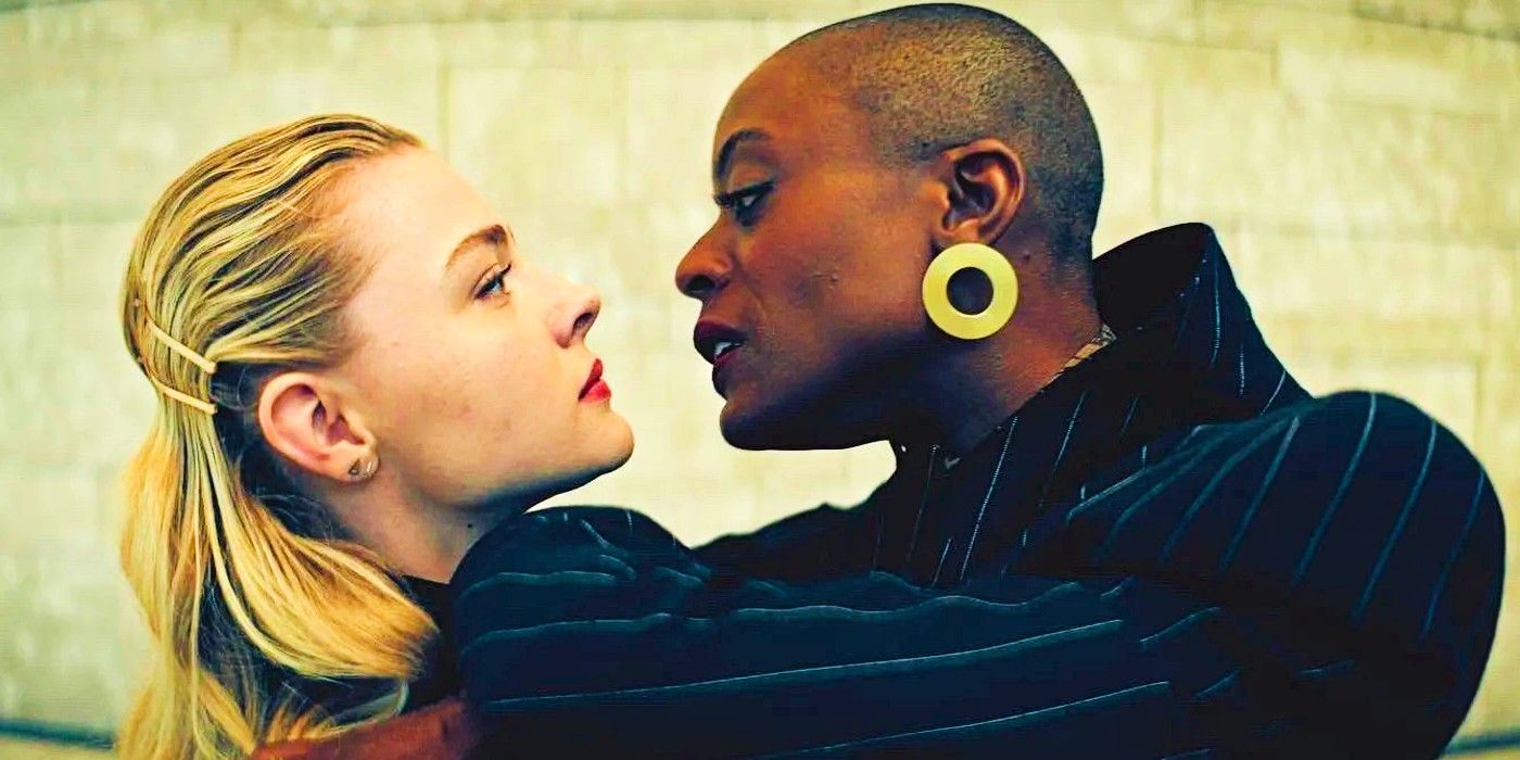 Chloe Grace Moretz and TNia Miller in The Peripheral