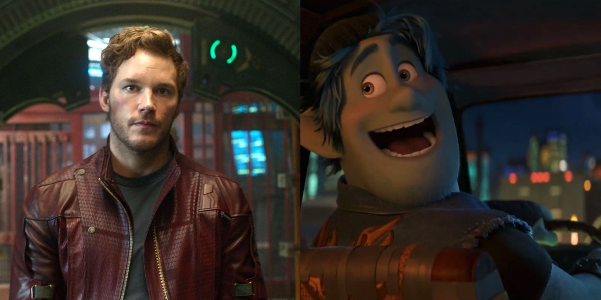 Split image of Peter Quill and Barley Lightfoot