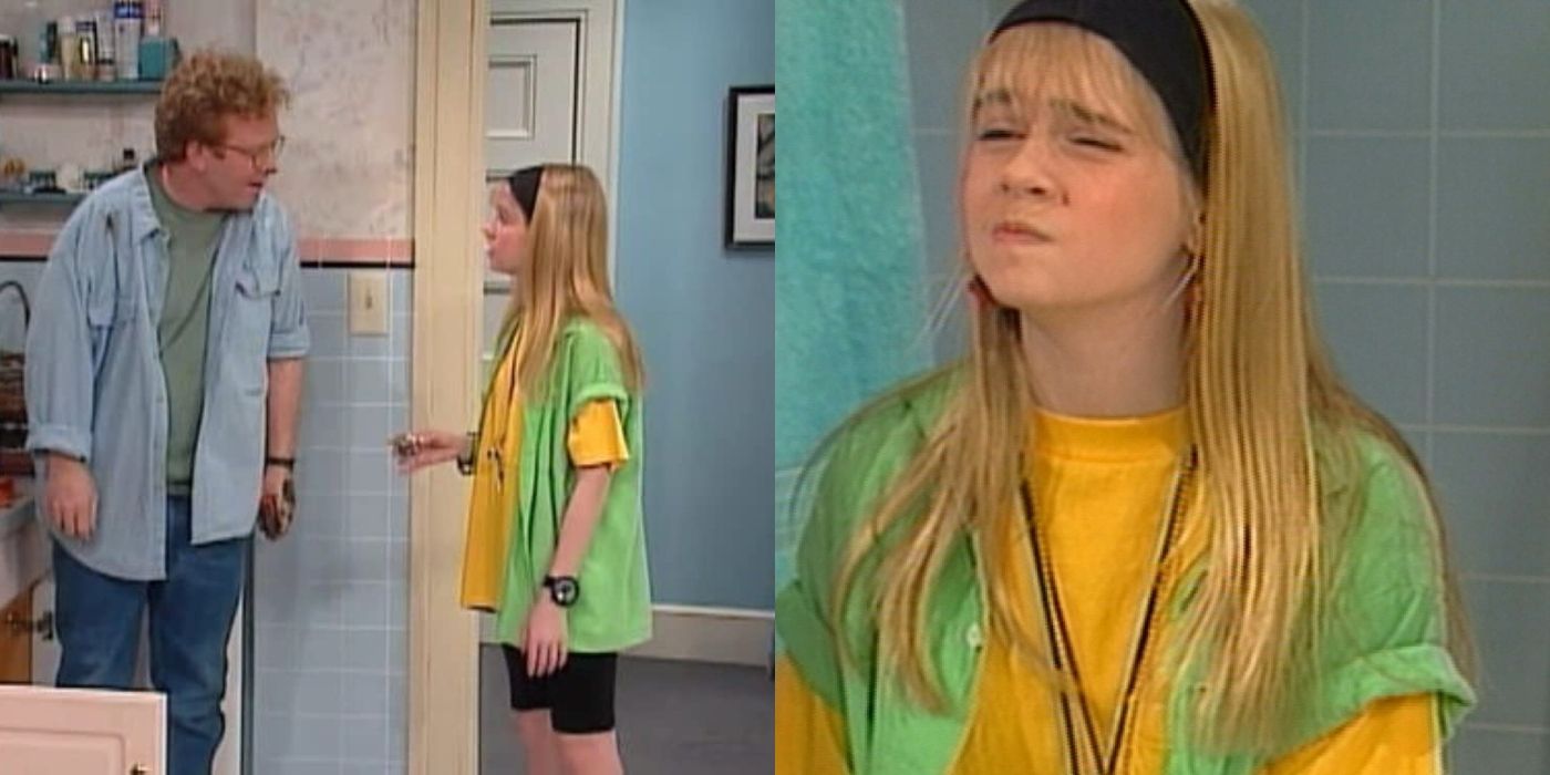 Split image of Marshall and Clarissa talking in Clarissa Explains It All