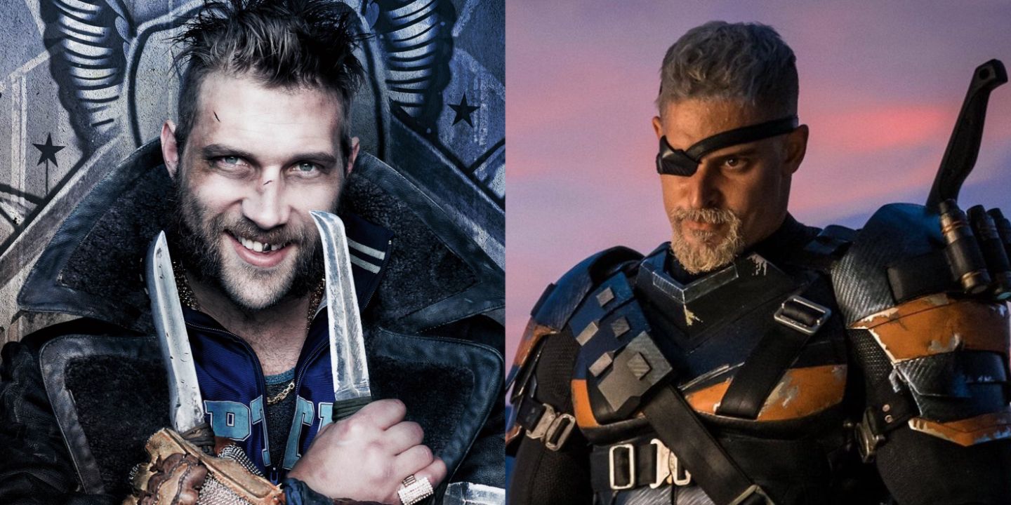 Split image of Captain Boomerang and Deathstroke in the DCEU