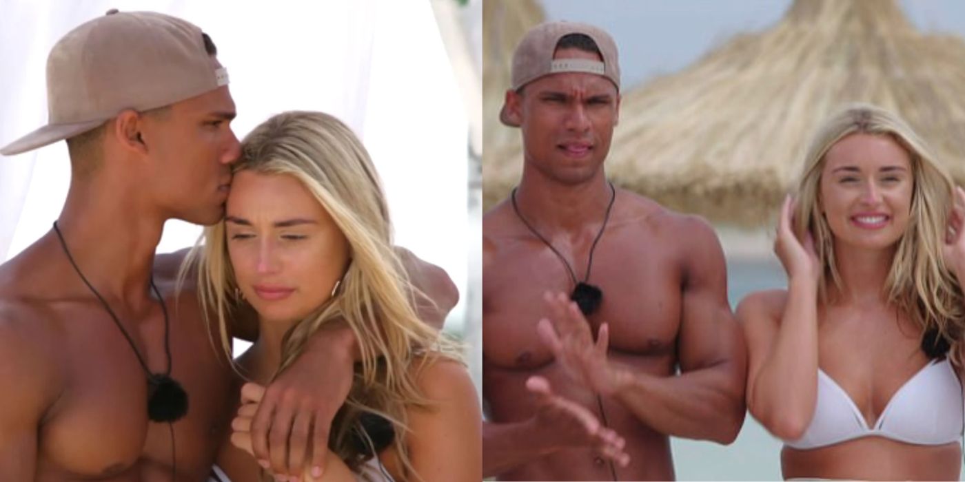 Split Image Rachel and Rykard Love Island Season 2