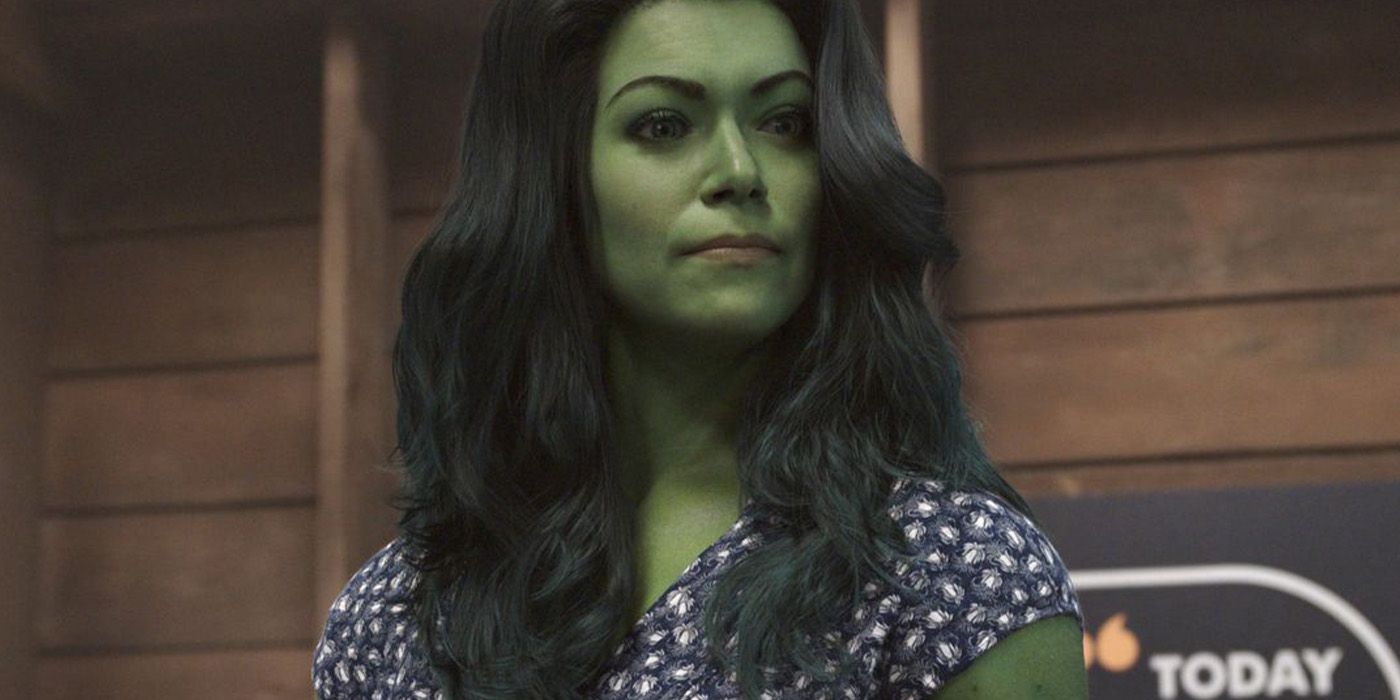 Jennifer Walters in her She-Hulk form in She-Hulk: Attorney at Law