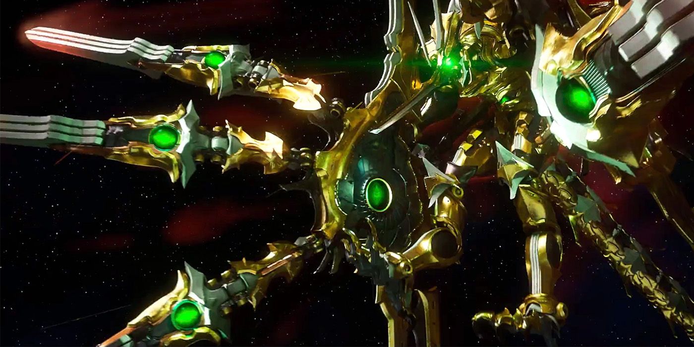 Bahamut Fury is preparing to launch Exaflare in space in Crisis Core FF7 Reunion.