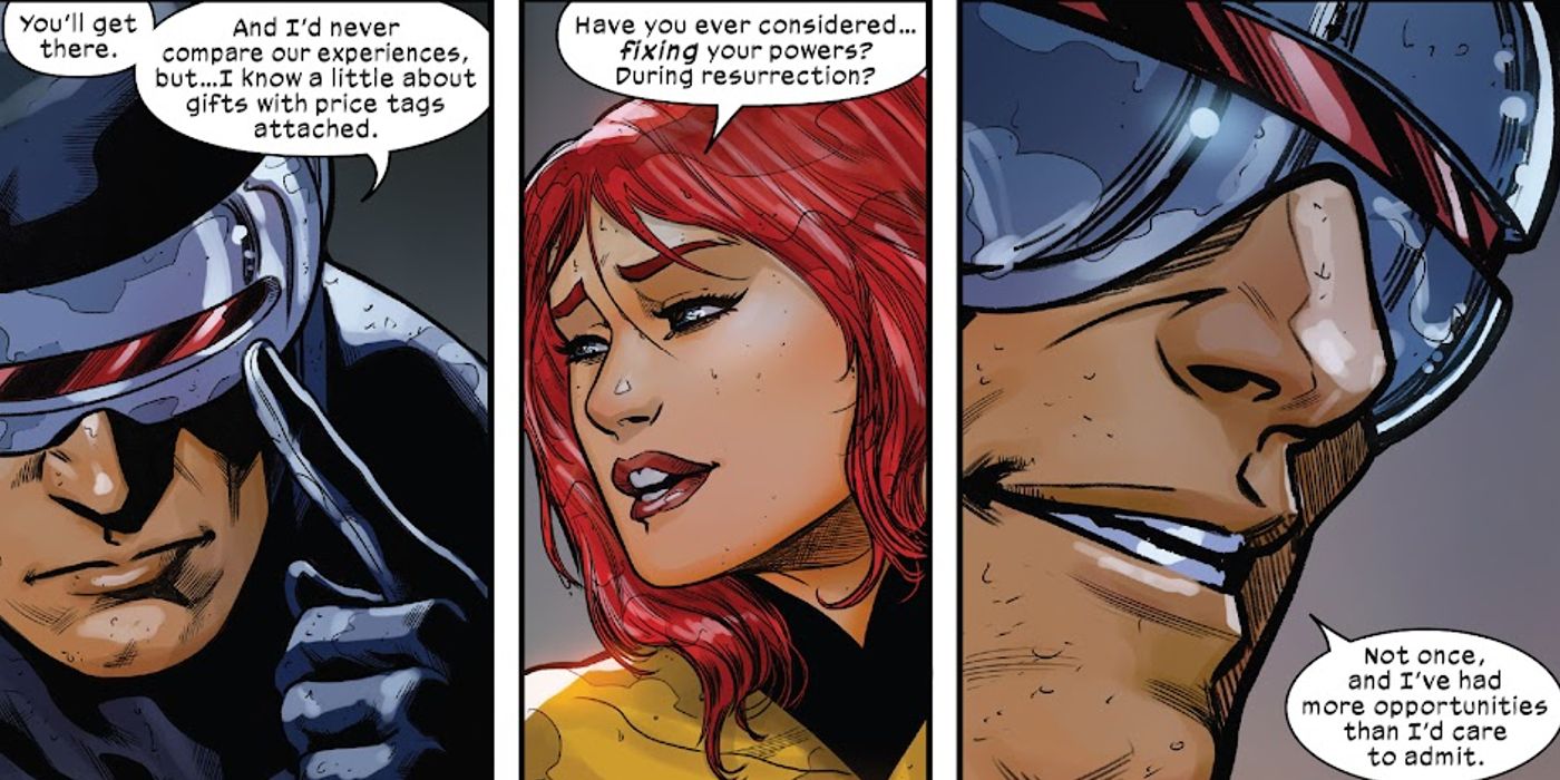 Cyclops X-Men repareert geen krachten
