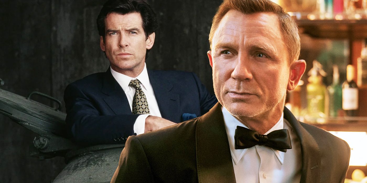 Daniel Craig's James Bond and Brosnan in Goldeneye