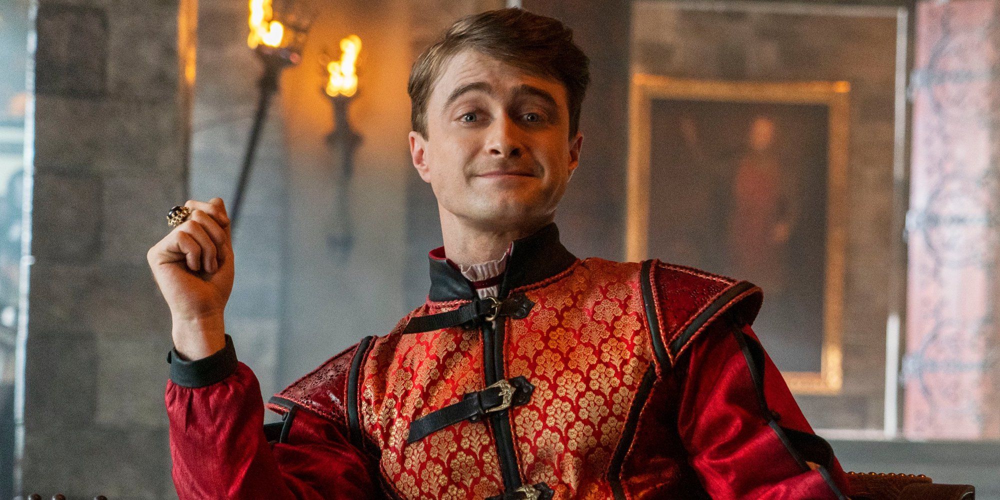 Daniel Radcliffe as Prince Chauncley in Miracle Workers
