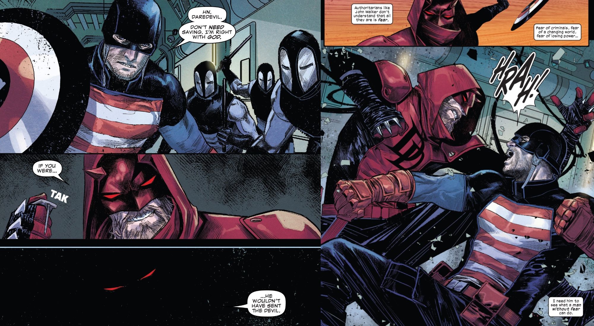 Demolidor vs Agente dos EUA na Marvel Comics