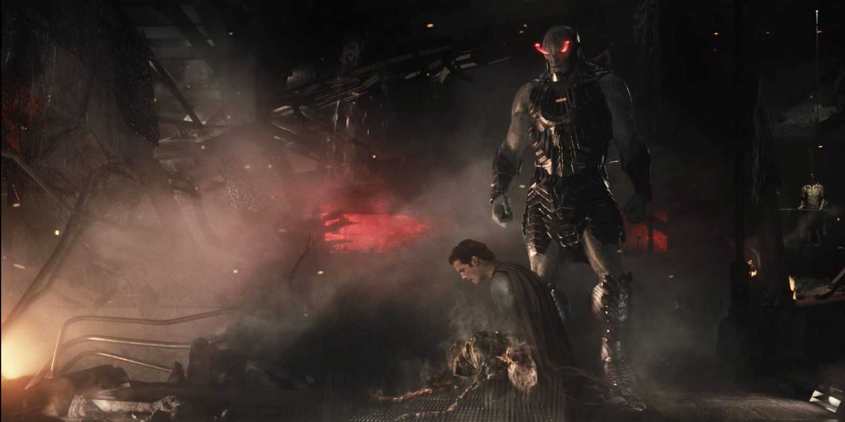 Darkseid Batcave scene in Zack Snyder's Justice League