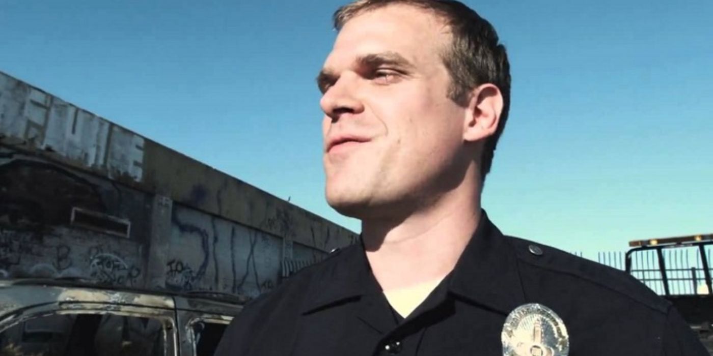 David Harbour as a cop in End of Watch