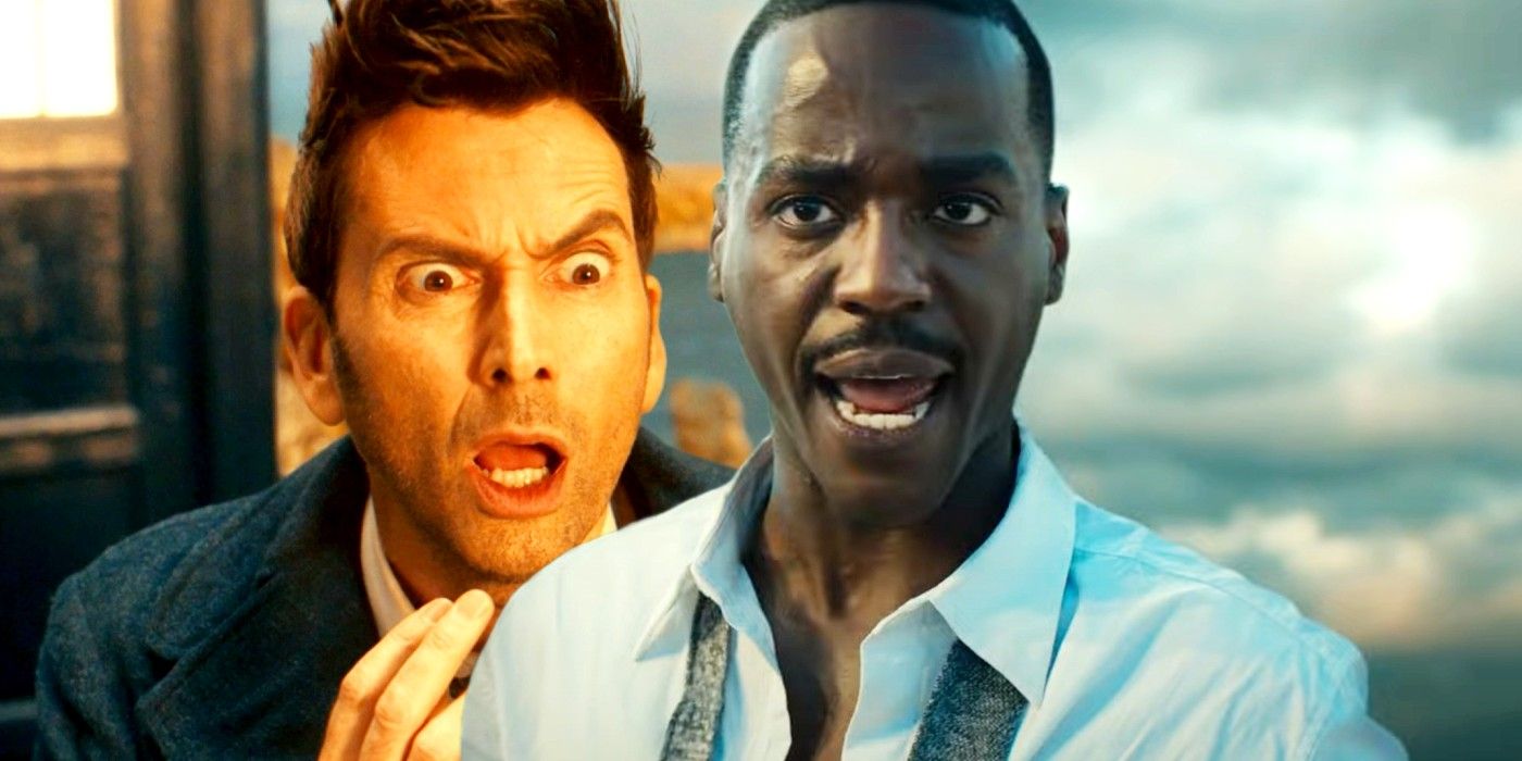 David Tennant as the Fourteenth Doctor and Ncuti Gatwa as Fifteenth Doctor in Doctor Who