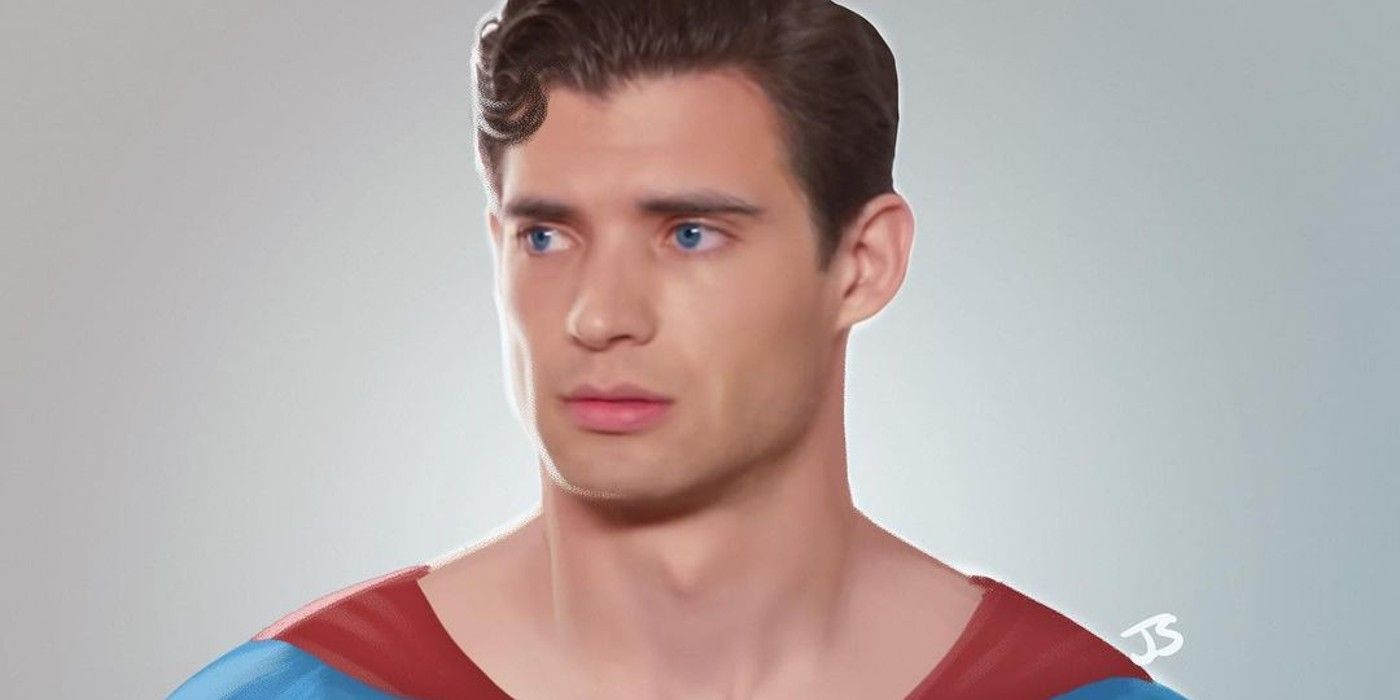 DC fan art showing David Corenswet as Superman