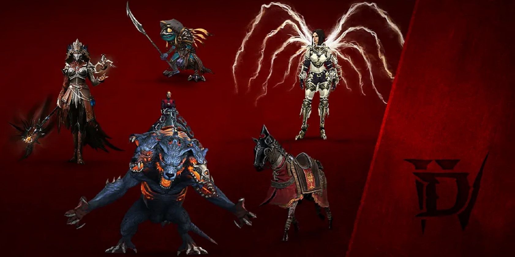 An image of the digital items that players will receive for pre-ordering the Standard Edition of Diablo 4.