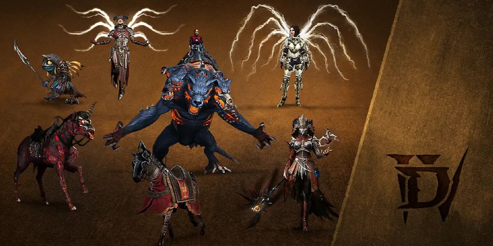An image of the digital items that players will receive for pre-ordering the Ultimate Edition of Diablo 4