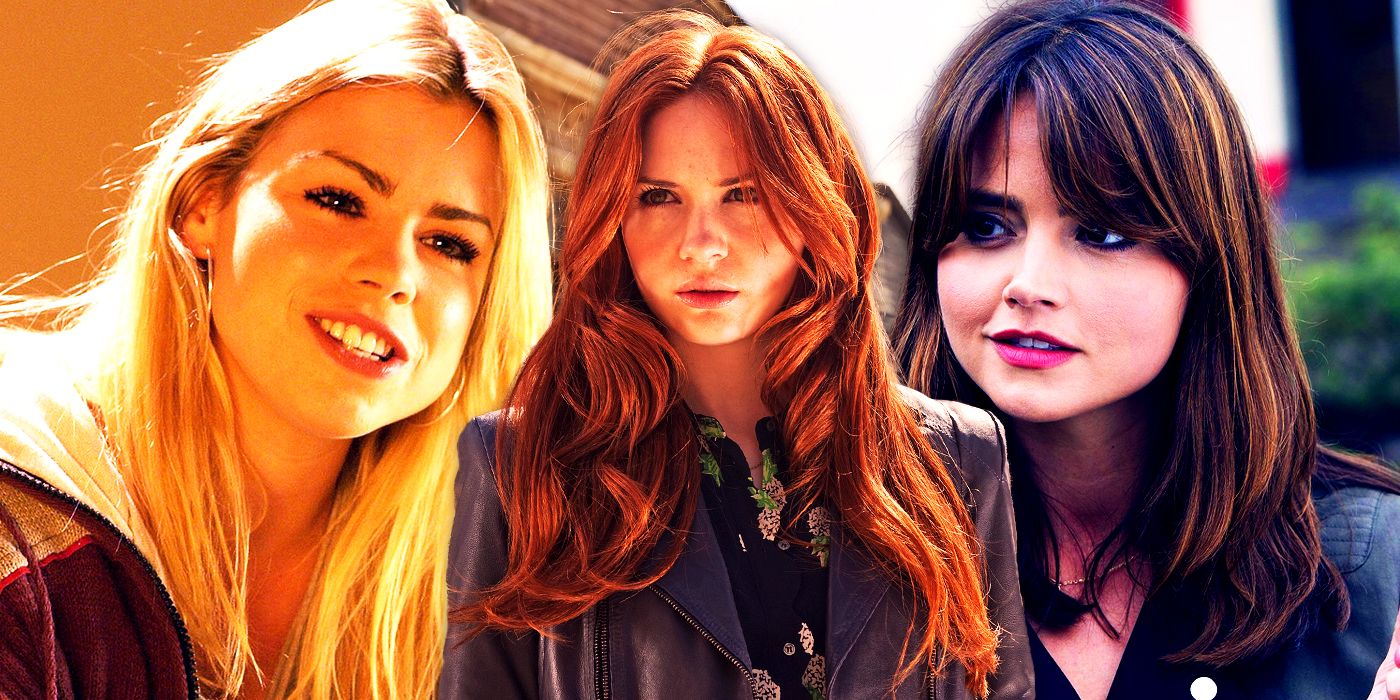 Rose Tyler, Amy Pond, and Clara Oswald from Doctor Who