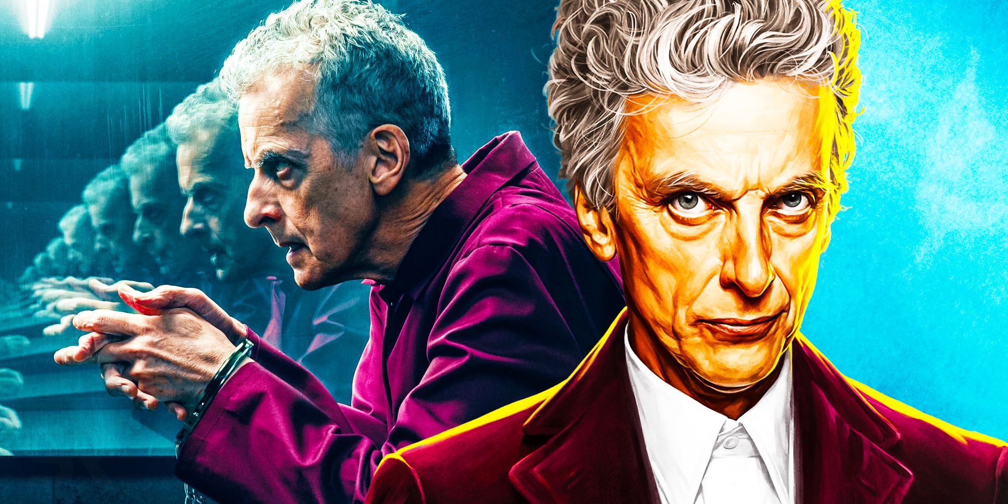 Peter Capaldi in The Devil's Hour and as the Twelfth Doctor in Doctor Who