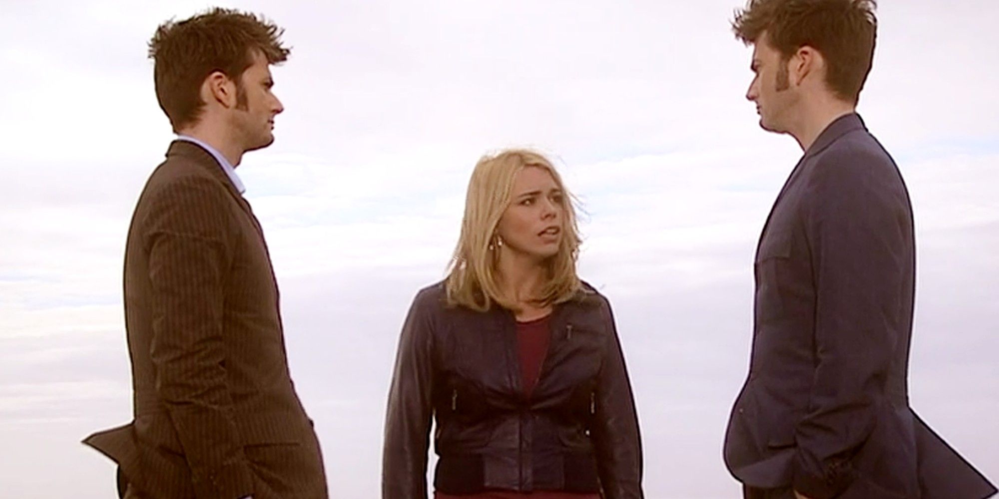Doctor Who Journeys End Billie Piper et David Tennant dans le rôle de Rose Tyler, The Tenth Doctor et the Meta-Crisis Doctor