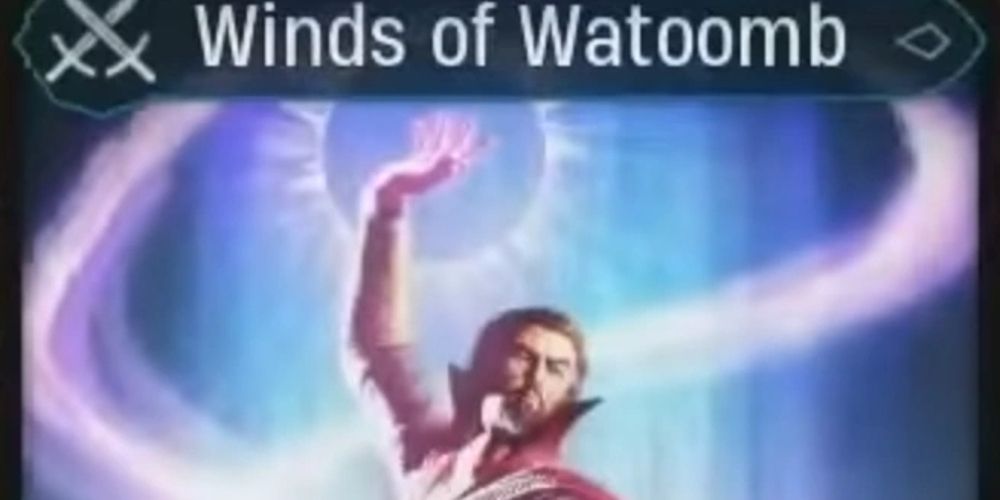O cartão Winds of Watoomb do Doutor Estranho é visto em Midnight Suns da Marvel