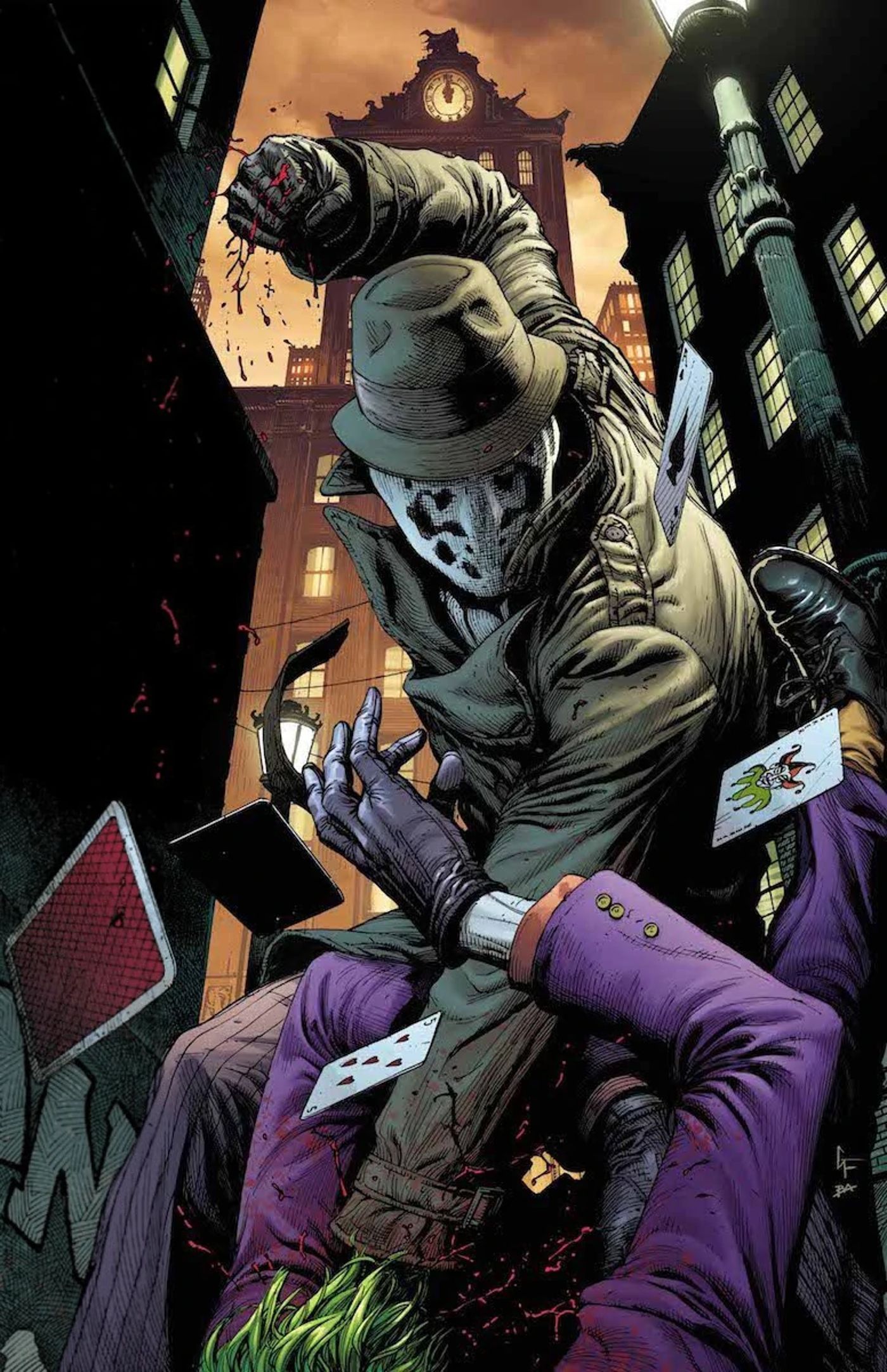 Doomsday Clock 7 Capa Rorschach Joker DC Comics