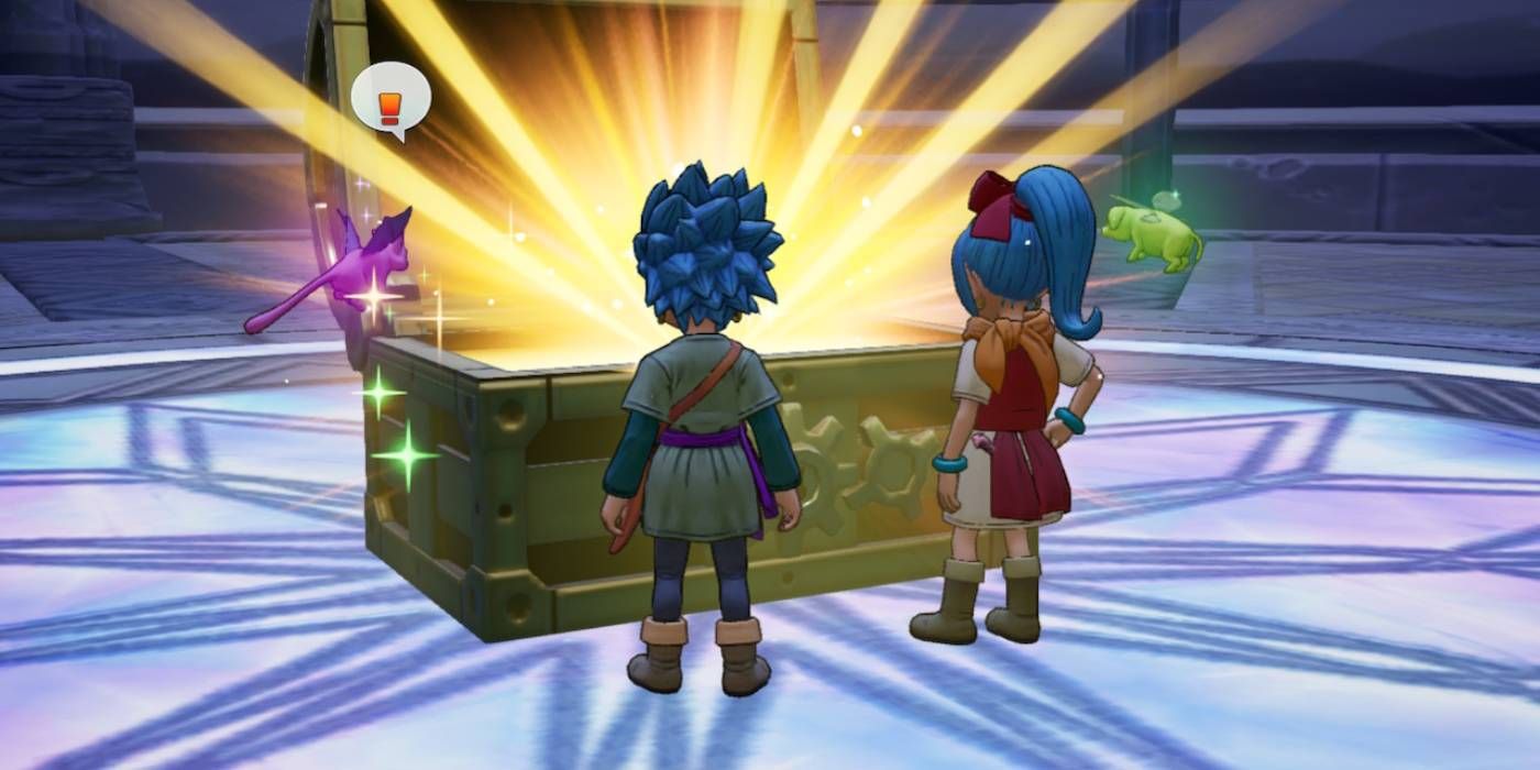 Dragon Quest Treasures Reward Chest from The Snarl During Main Story Quest from Beating Golden Goliath in Level B1