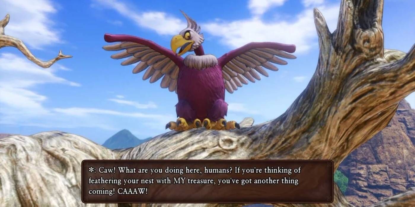 Dragon Quest valoriza o personagem Hades Condor na história que também pode ser redirecionado como um monstro em grupo
