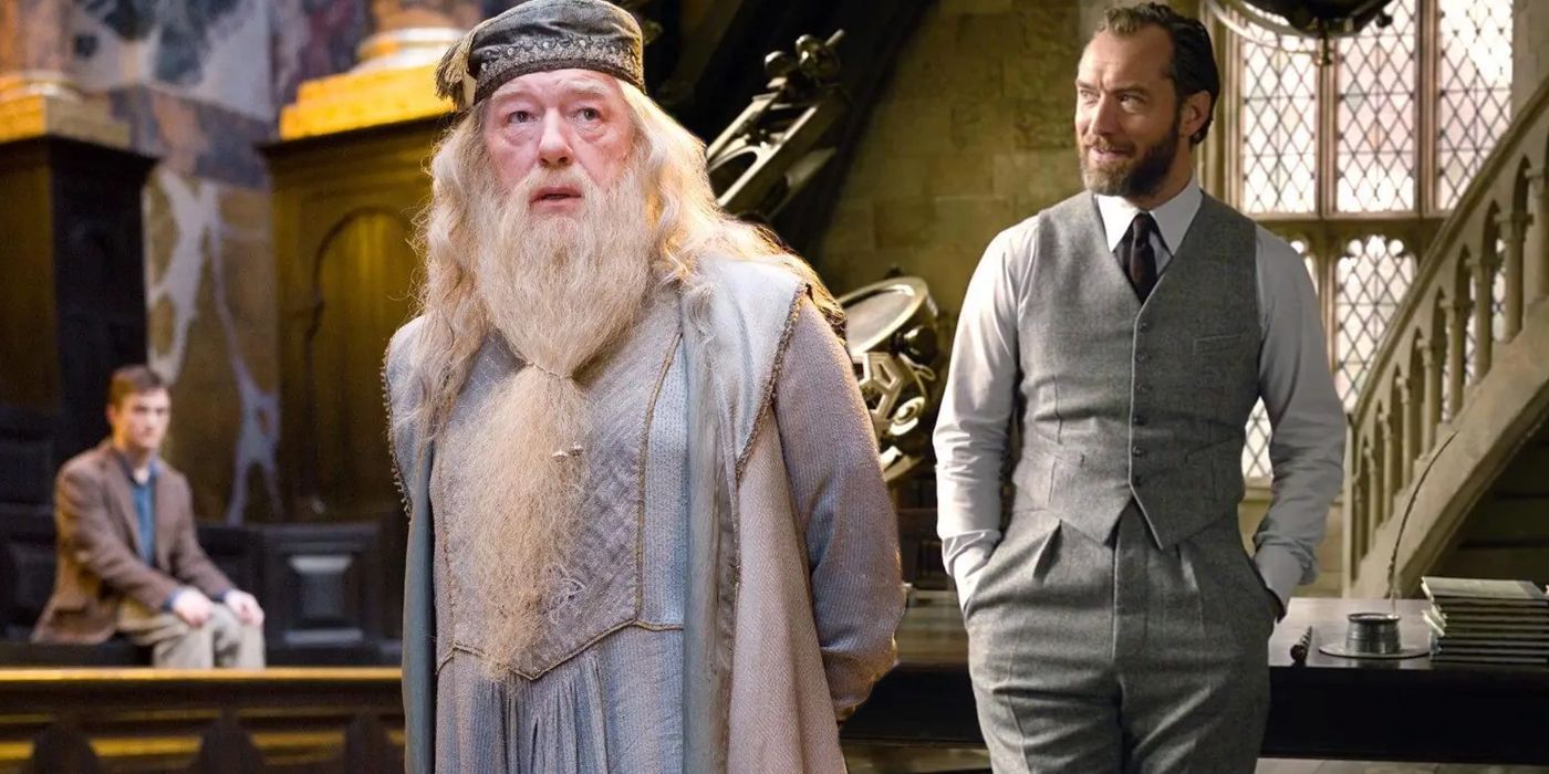 Jude Law;  Michael Gambon;  Harry Potter;  vestes mágicas